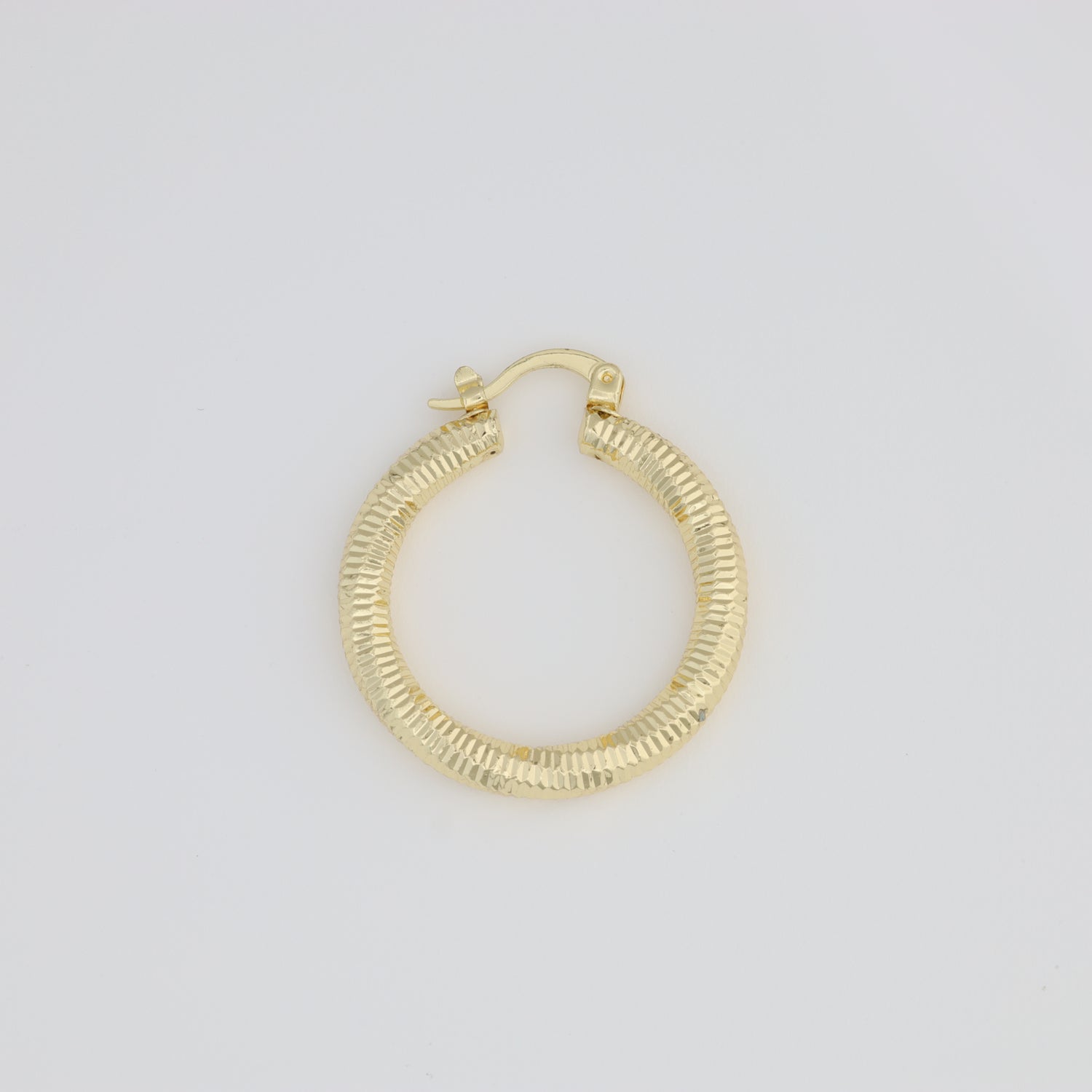 Hoop Earring With A Unique Twisted