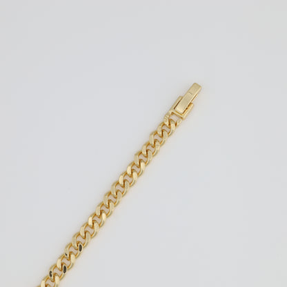 Leopard Bracelet with Cuban Link
