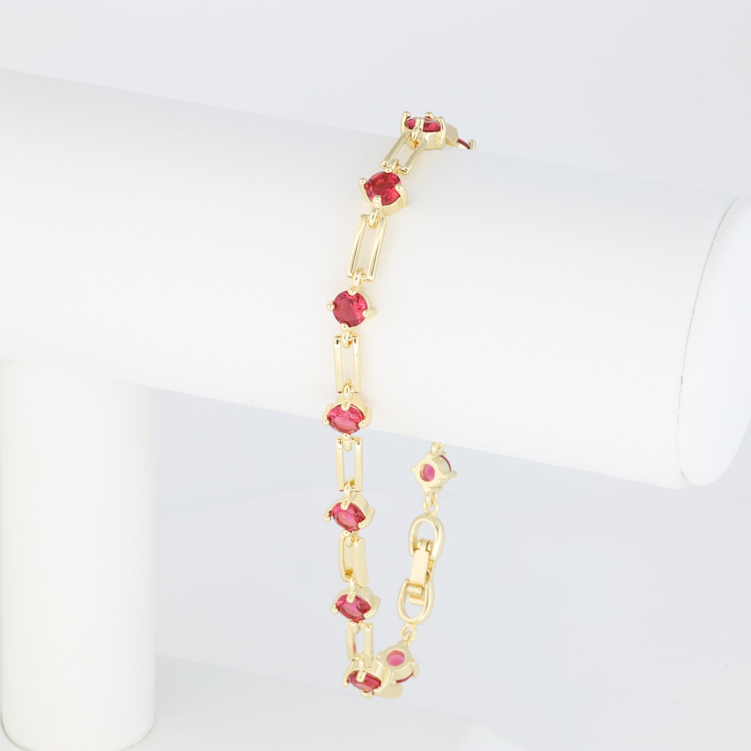 Red Paper Clip Bracelet