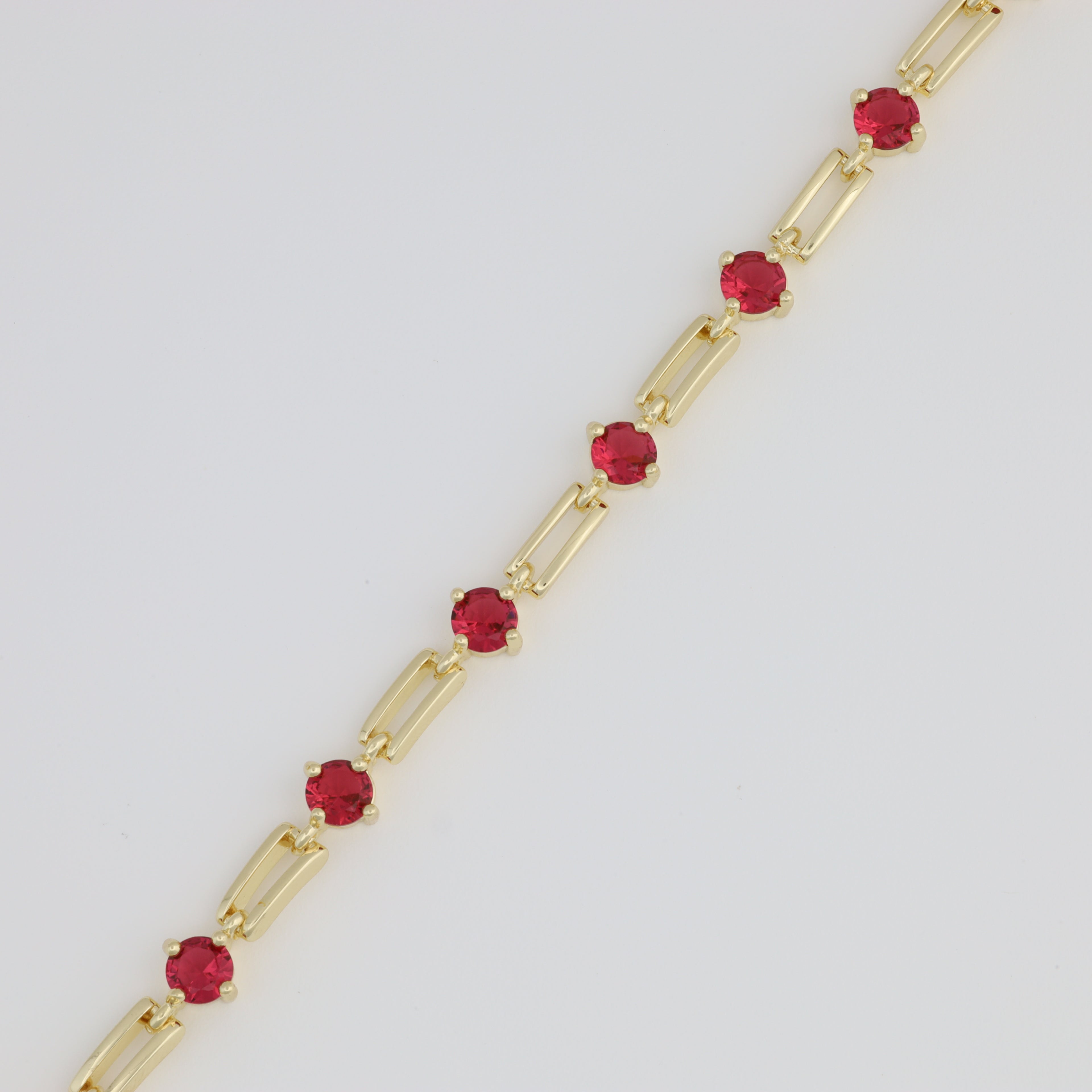 Red Paper Clip Bracelet