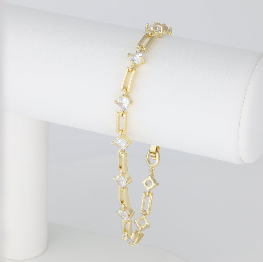 White Paper Clip Bracelet