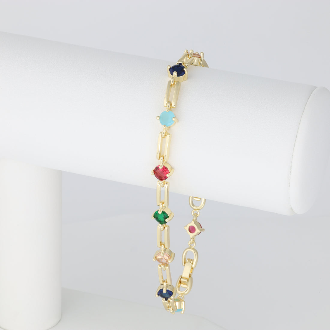 Colored Paper Clip Bracelet