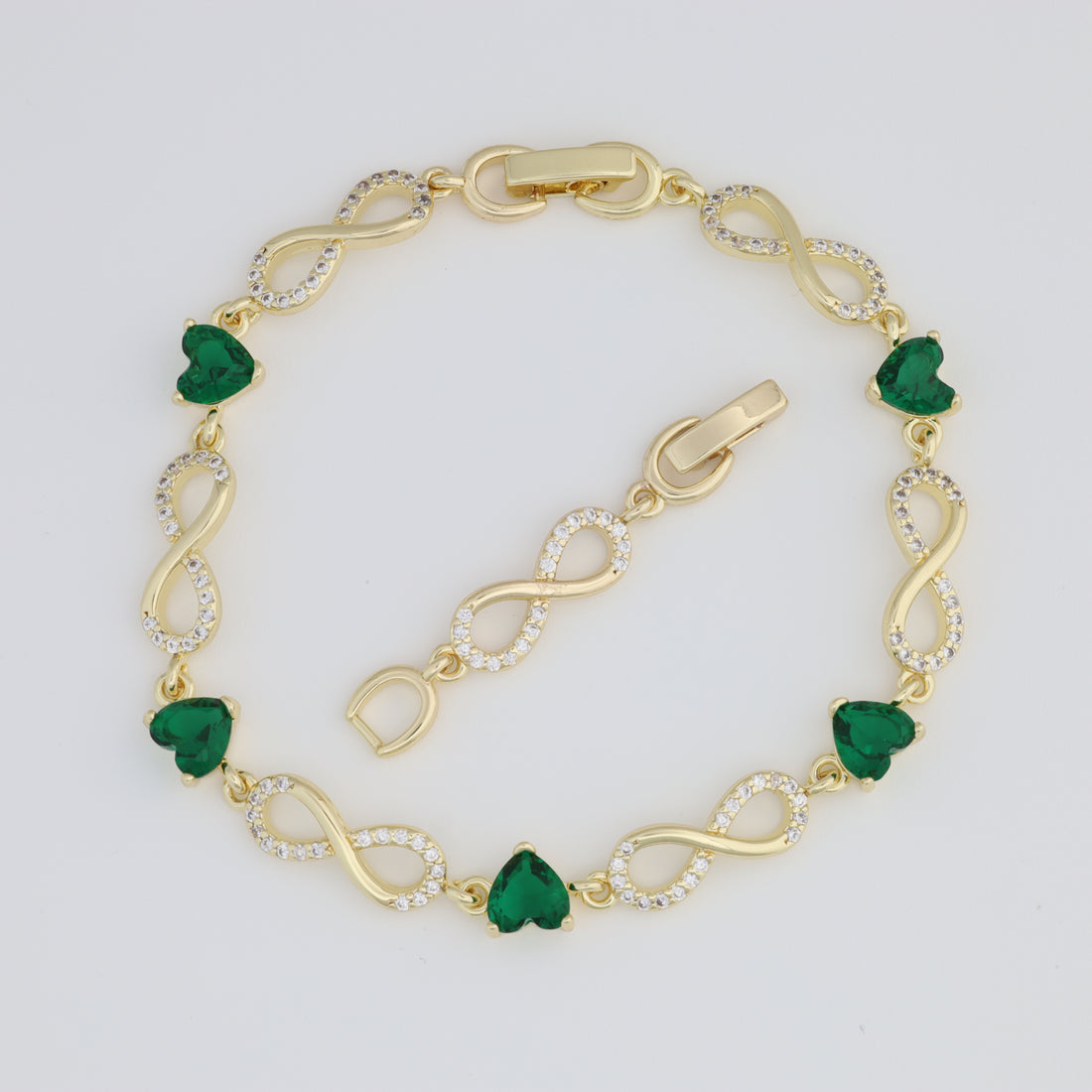 Green Infinity Bracelet