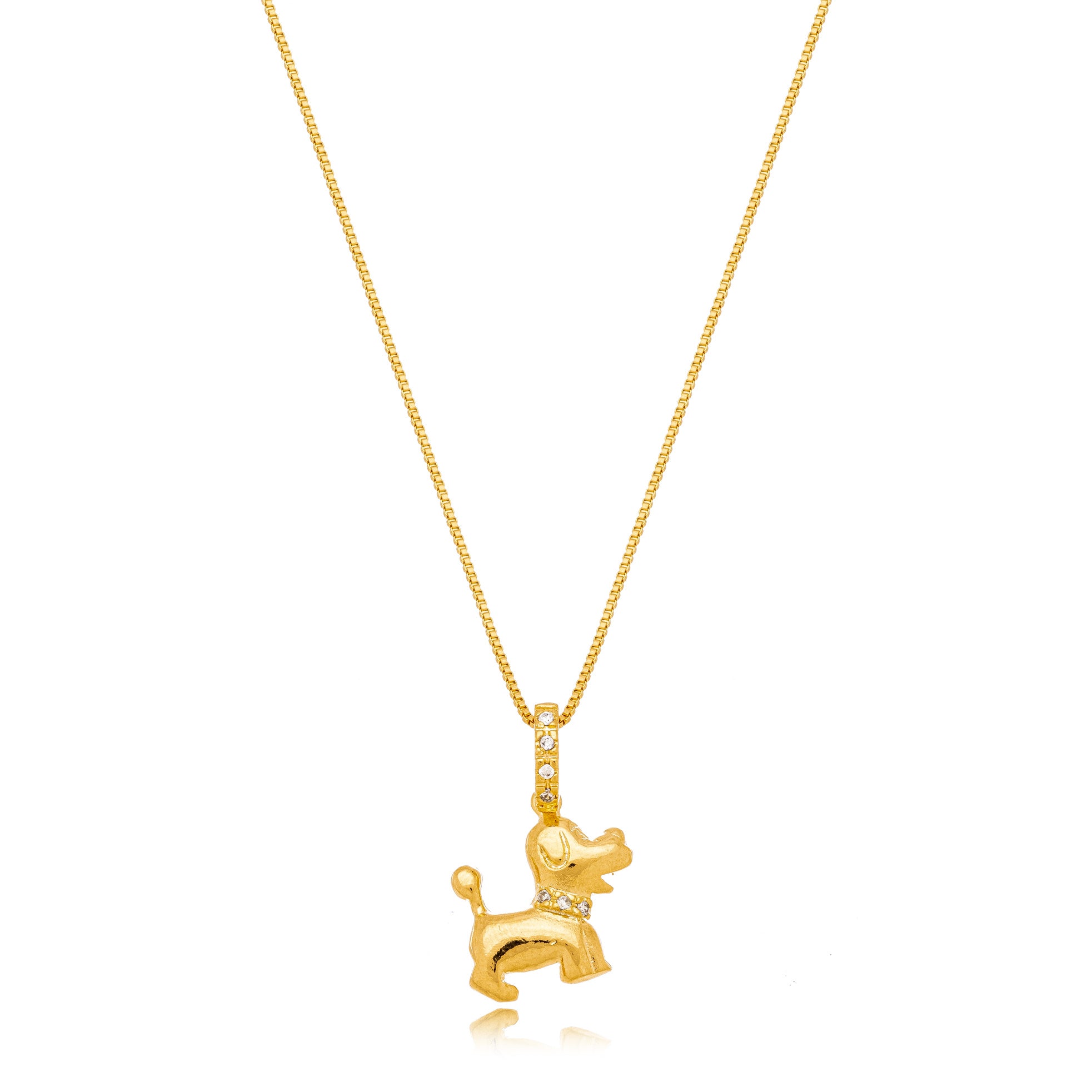 Dog pendant necklace