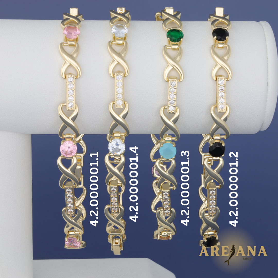 8 Bracelets With Infinity Pendant