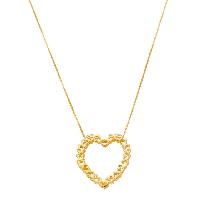 Heart necklace made of hearts