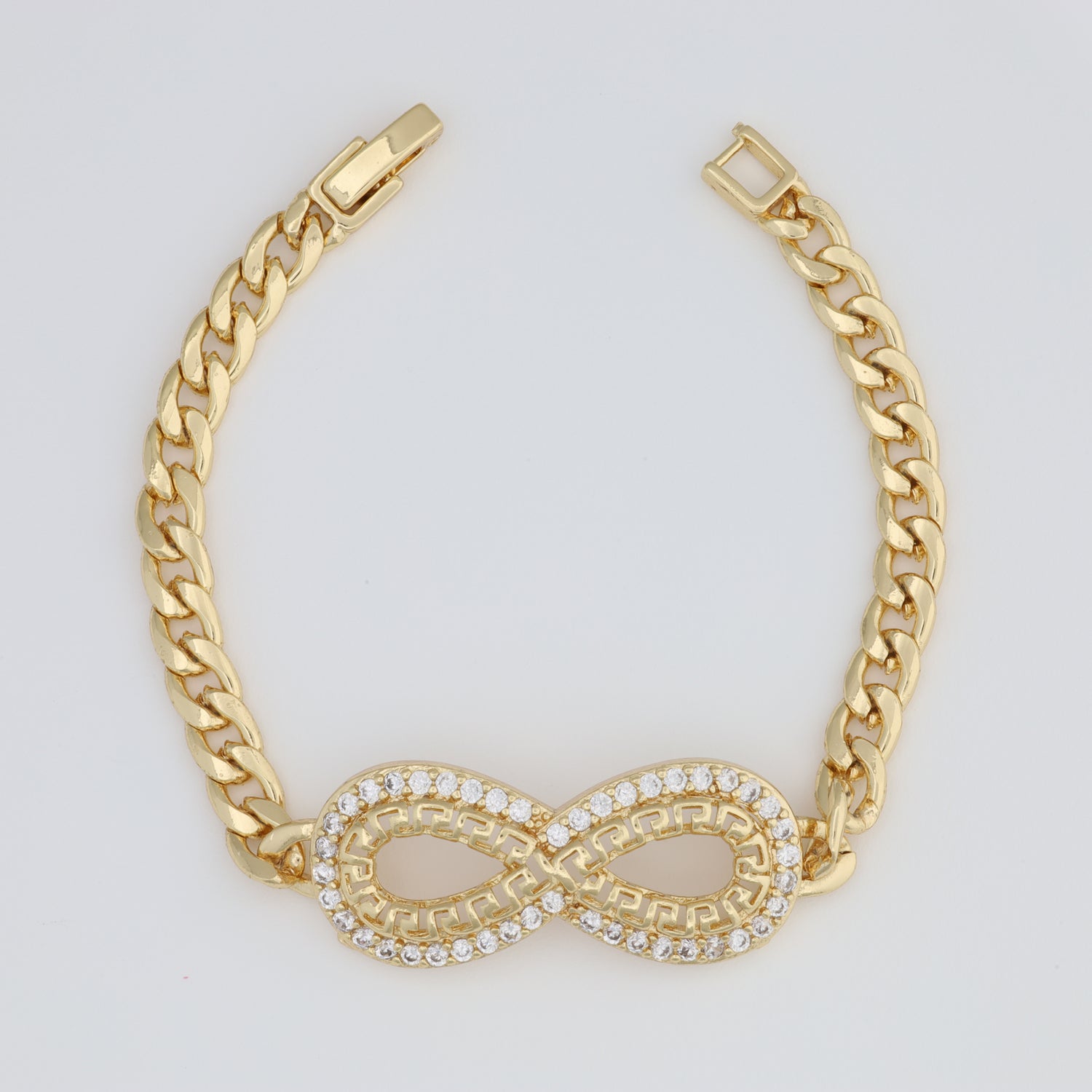 Infinity Bracelet With Cuban Link