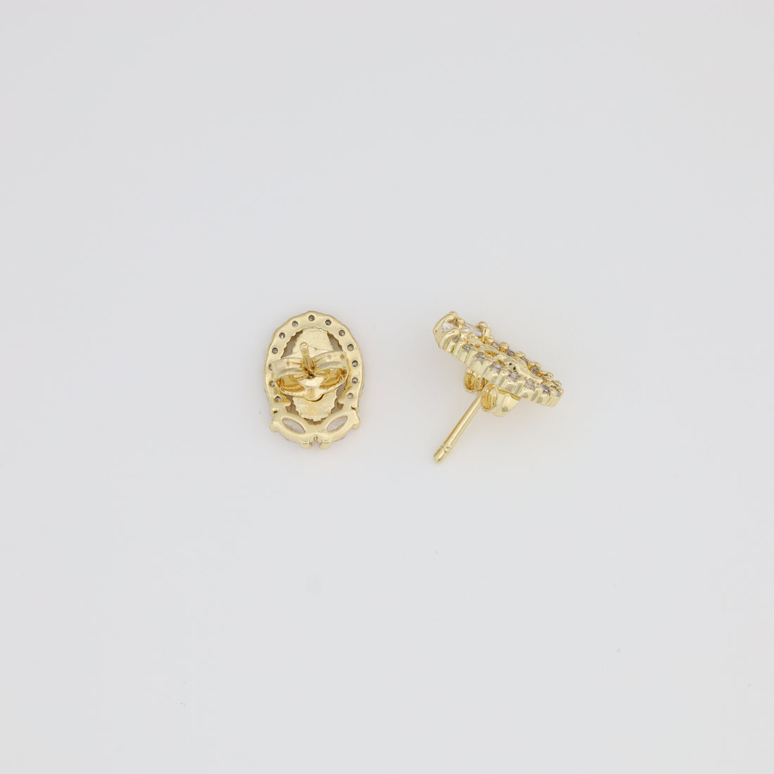 Saint Guadalupe Earring With White Zirconia