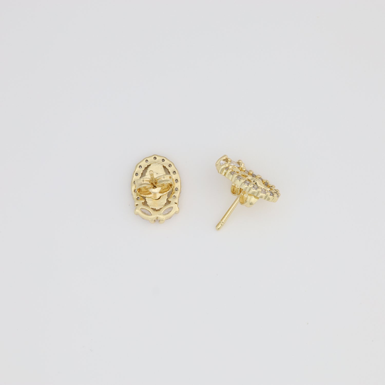 Saint Guadalupe Earring With White Zirconia