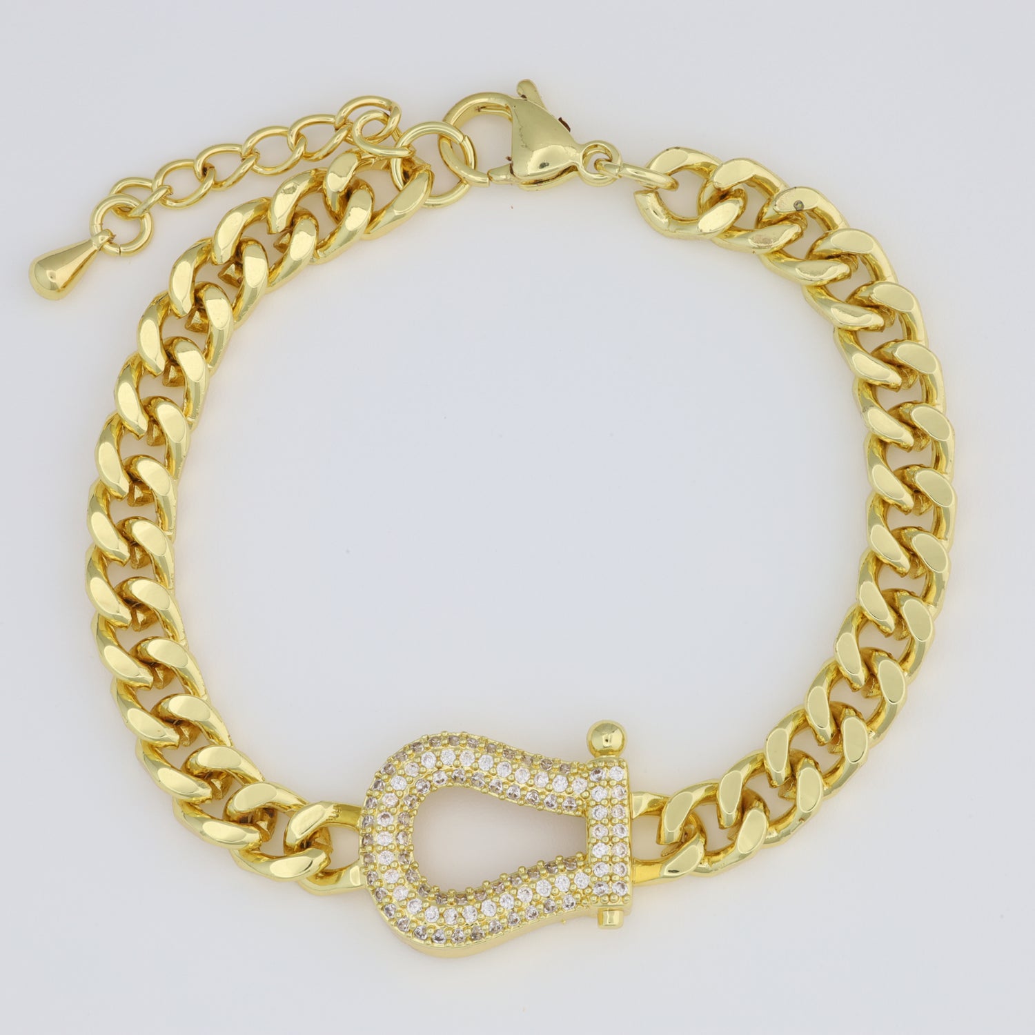 Stylish Bracelet With Cuban Link