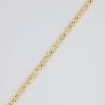 Plain chain bracelet with Curb link