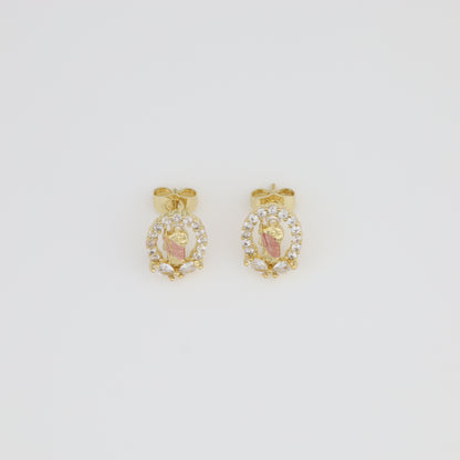 Tricolor Saint Jude Earring