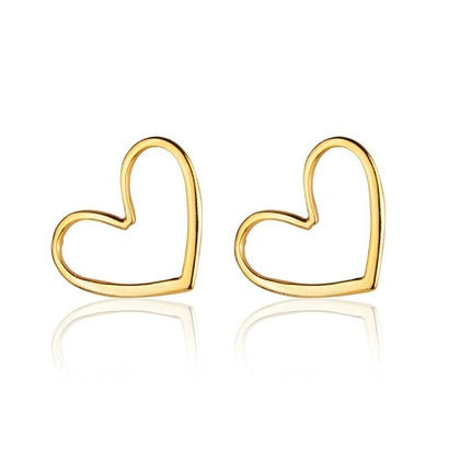Open heart shaped earring